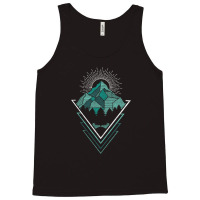 Minimal Mountains Geometry Outdoor Hiking Nature Tank Top | Artistshot