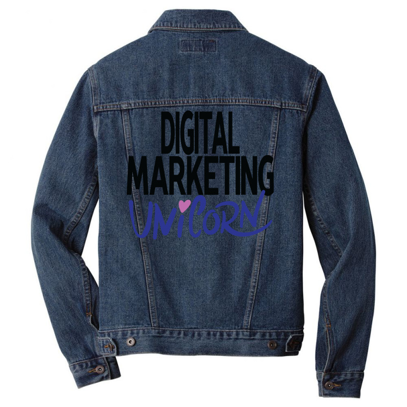 Digital Marketing Unicorn Nature Men Denim Jacket | Artistshot