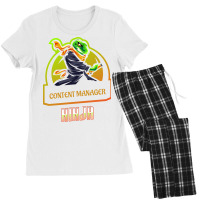 Content Manager Ninja Cool Women's Pajamas Set | Artistshot