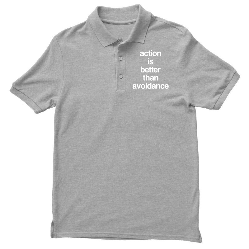 Action Is Better Than Avoidance Hipster Men's Polo Shirt | Artistshot