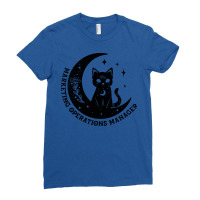 Marketing Operations Manager Magical Cat On Moon D Ladies Fitted T-shirt | Artistshot