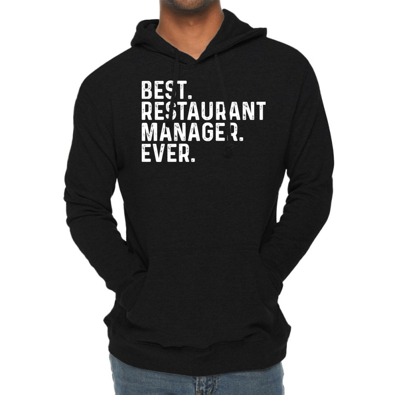 Best Restaurant Manager Ever Vintage Lightweight Hoodie by efobitrivan6 | Artistshot