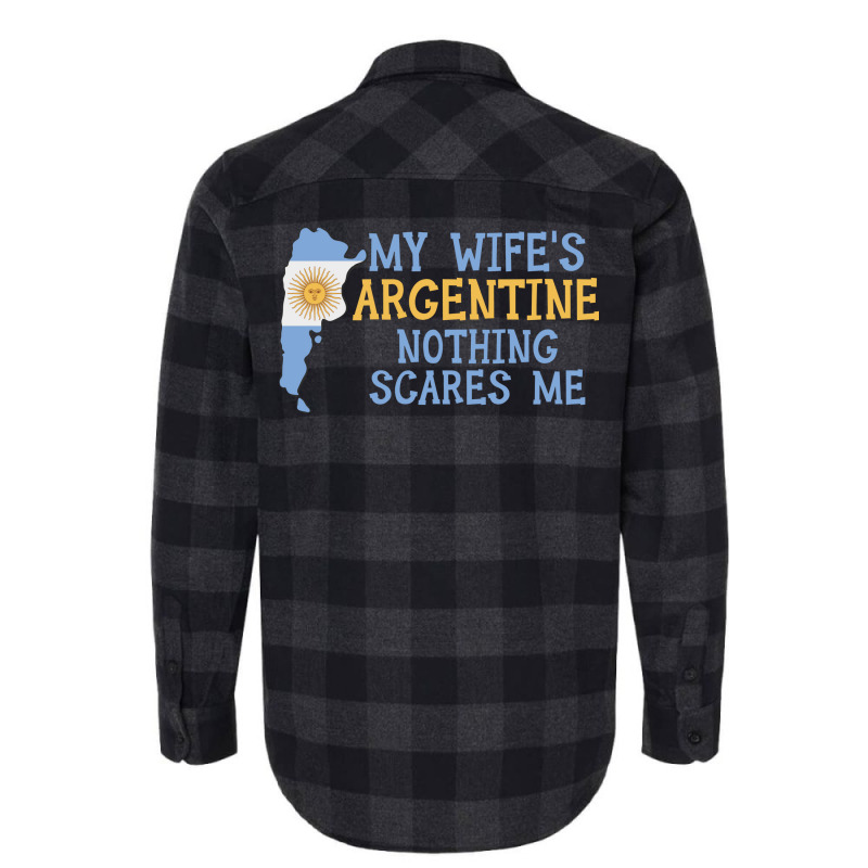 Nothing Scares Me Husband Wife Argentina Married A Flannel Shirt | Artistshot