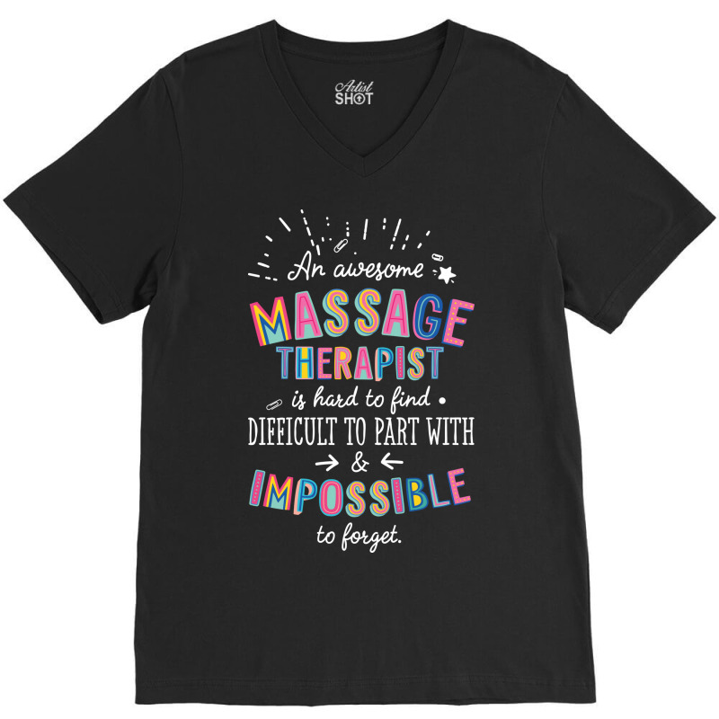 An Awesome Massage Therapist Gift Idea Impossible V-Neck Tee by ngankooranosi | Artistshot