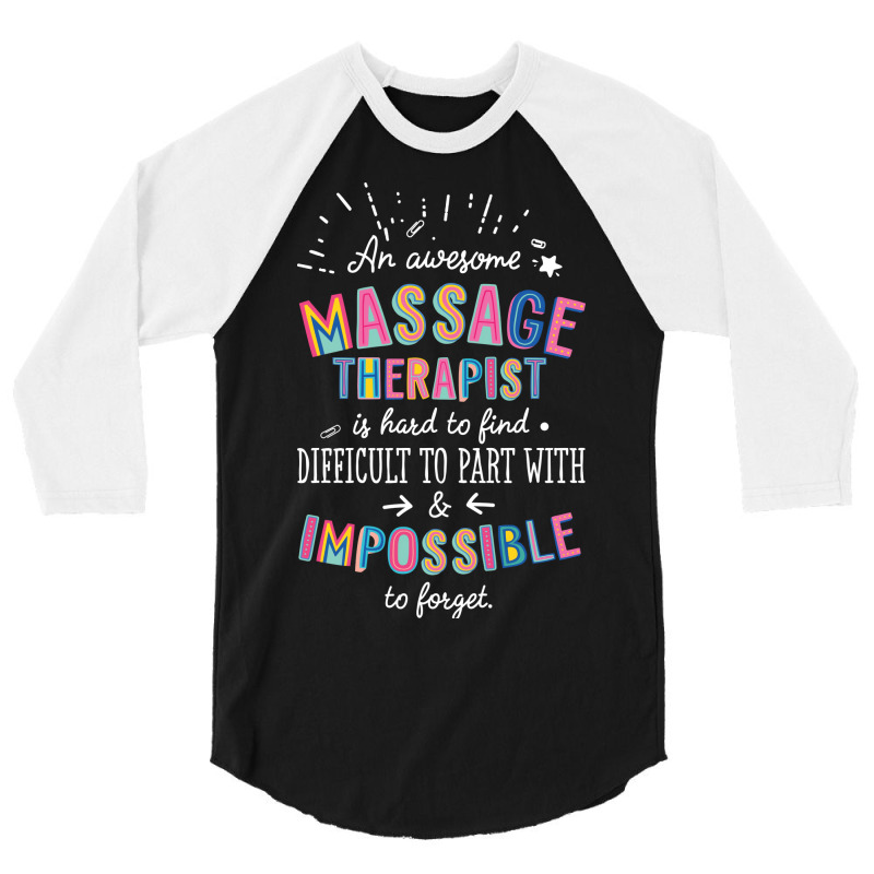 An Awesome Massage Therapist Gift Idea Impossible 3/4 Sleeve Shirt by ngankooranosi | Artistshot