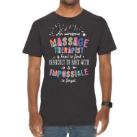 An Awesome Massage Therapist Gift Idea Impossible Vintage T-shirt | Artistshot