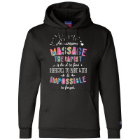 An Awesome Massage Therapist Gift Idea Impossible Champion Hoodie | Artistshot