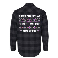 First Christmas With My Hot New Husband White Quot Flannel Shirt | Artistshot