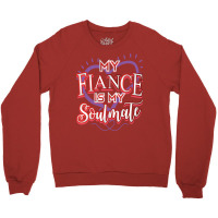 Fiance Soulmate Valentine Hipster Crewneck Sweatshirt | Artistshot