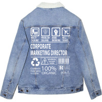 Corporate Marketing Director T  Nutritional And Un Unisex Sherpa-lined Denim Jacket | Artistshot