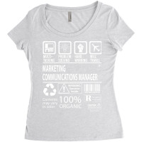 Marketing Communications Manager T  Multitasking C Women's Triblend Scoop T-shirt | Artistshot