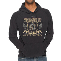 Director Of Marketing And Communications T  Superp Vintage Hoodie | Artistshot