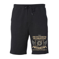 Director Of Marketing And Communications T  Superp Fleece Short | Artistshot