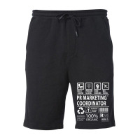 Pr Marketing Coordinator T  Multitasking Certified Fleece Short | Artistshot