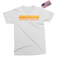 Awesome Massage Therapist Neon Text Sign Typograph Exclusive T-shirt | Artistshot