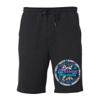 Best Massage Therapist Physical Therapy Stars Fleece Short | Artistshot