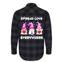 Gnomes Love Couple Valentines Day Gift Hipster Flannel Shirt | Artistshot