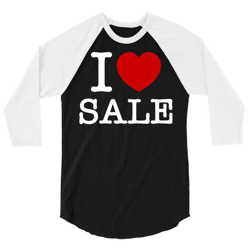 I Heart Love Sale Girl 3/4 Sleeve Shirt by palokalgeau | Artistshot