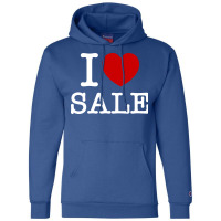 I Heart Love Sale Girl Champion Hoodie | Artistshot