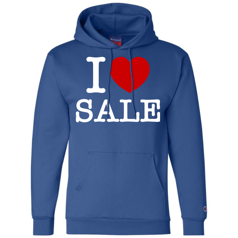 I Heart Love Sale Girl Champion Hoodie by palokalgeau | Artistshot