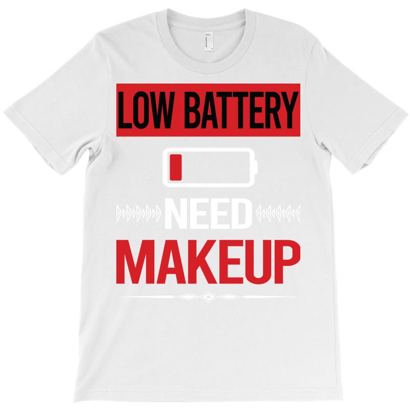 Low Battery Makeup Yellow T-shirt | Artistshot