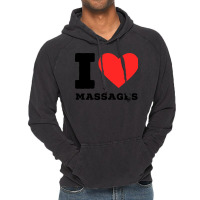 I Love Massage Cool Vintage Hoodie | Artistshot