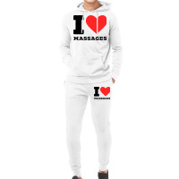 I Love Massage Cool Hoodie & Jogger Set | Artistshot