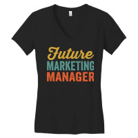 Future Marketing Manager Travel Women's V-neck T-shirt | Artistshot