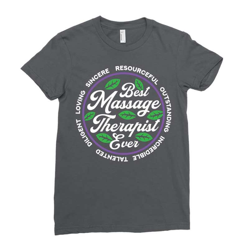 Best Massage Therapist Physical Therapy Blue Ladies Fitted T-Shirt by obattawelilej | Artistshot