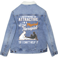 Attractive Physical Therapist Physiotherapy Physio Unisex Sherpa-lined Denim Jacket | Artistshot