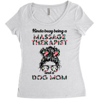 Massage Therapist Job Title Dog Perfect Fitting Pr Women's Triblend Scoop T-shirt | Artistshot