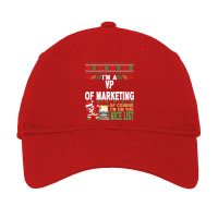 Vp Of Marketing  Ugly Christmas Vp Of Marketing Gi Adjustable Cap | Artistshot