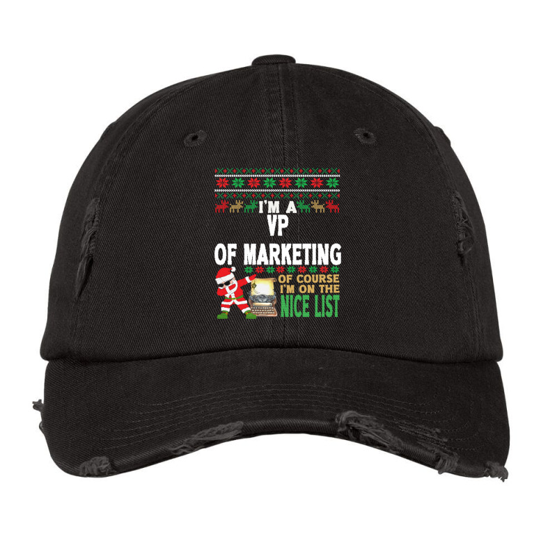 Vp Of Marketing  Ugly Christmas Vp Of Marketing Gi Vintage Cap by frithdomoaau | Artistshot