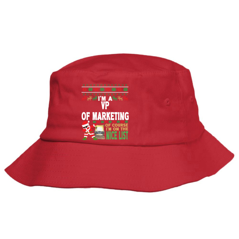 Vp Of Marketing  Ugly Christmas Vp Of Marketing Gi Bucket Hat by frithdomoaau | Artistshot