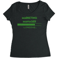 Marketing Manager Loading Summer Women's Triblend Scoop T-shirt | Artistshot