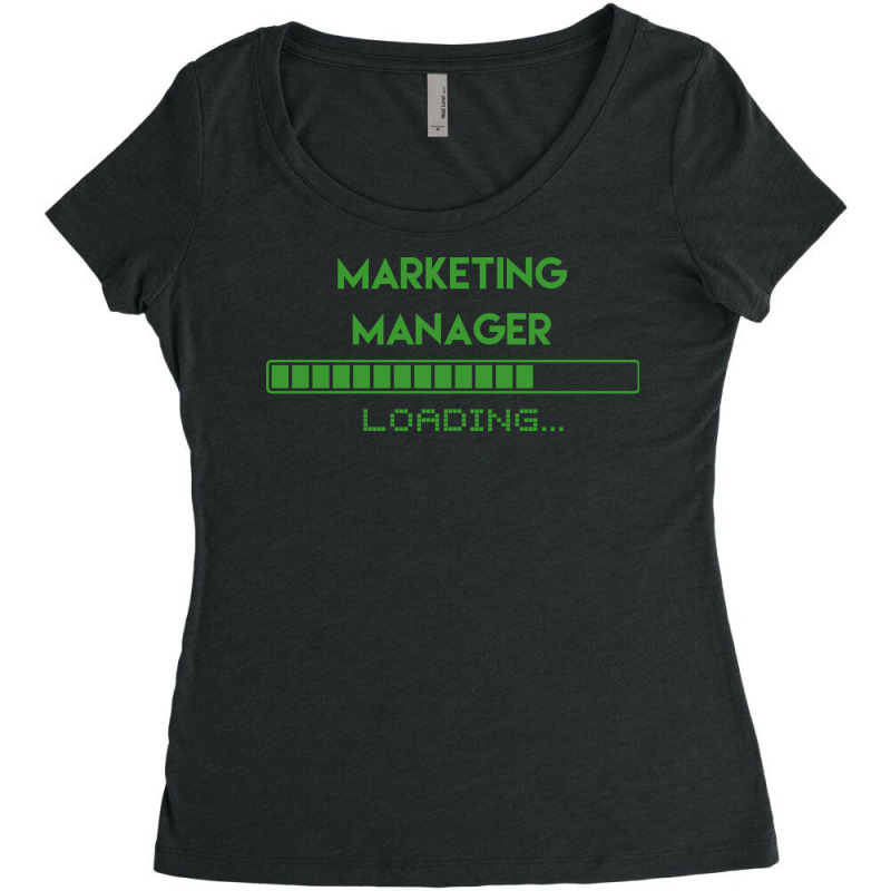 Marketing Manager Loading Summer Women's Triblend Scoop T-shirt by mpembadecruw | Artistshot