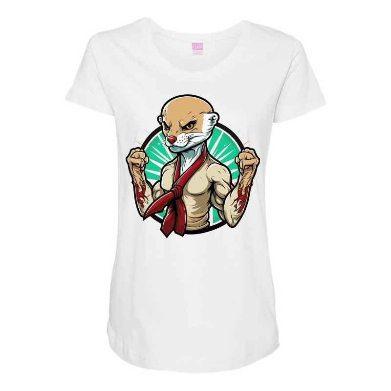 Weasel Master Angry Maternity Scoop Neck T-shirt by Stephens19 | Artistshot