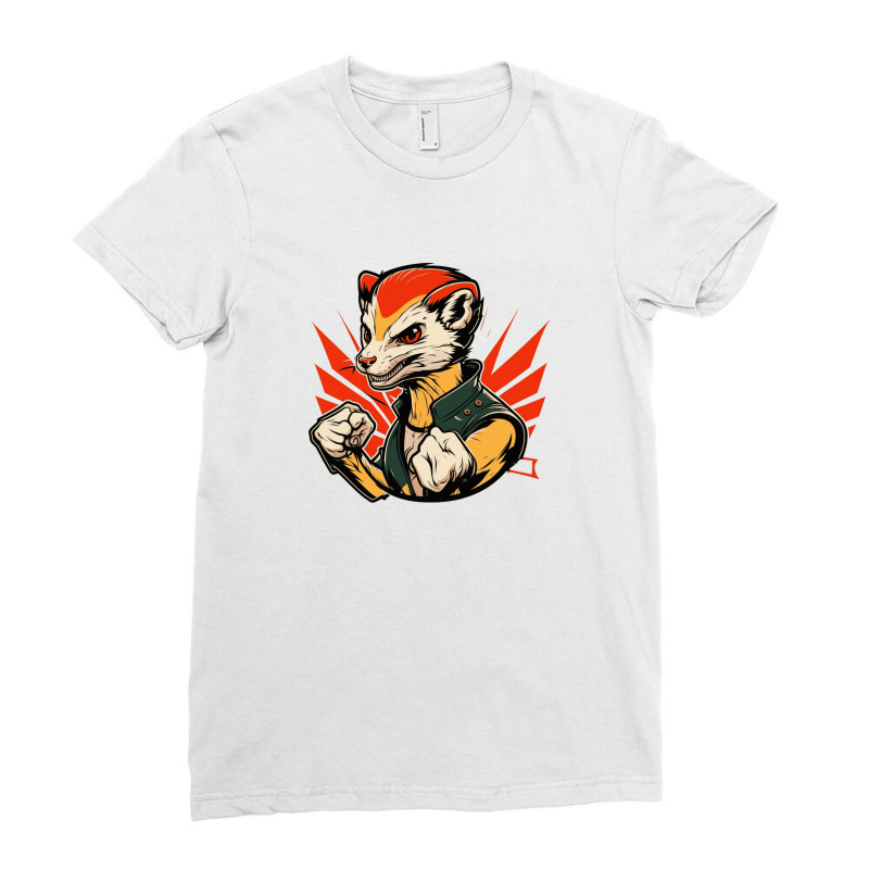 Weasel Master Angry Ladies Fitted T-Shirt by Stephens19 | Artistshot