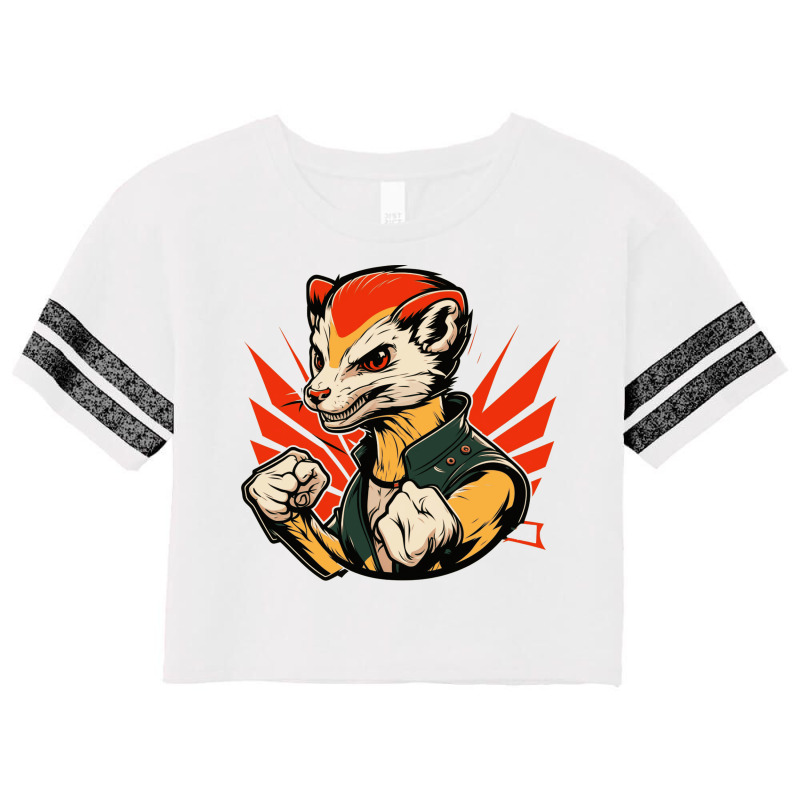 Weasel Master Angry Scorecard Crop Tee by Stephens19 | Artistshot