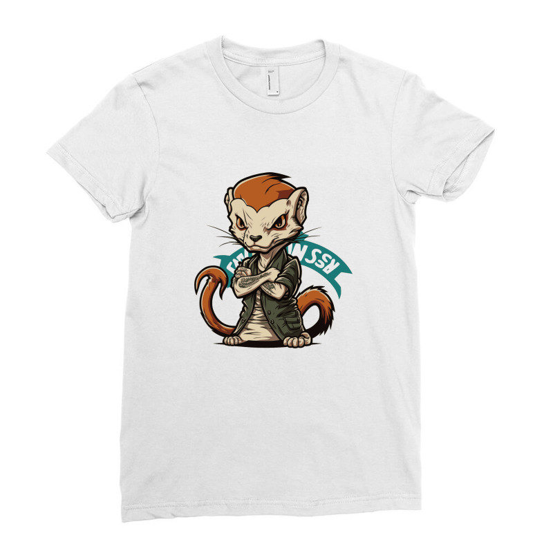 Weasel Master Angry Ladies Fitted T-Shirt by Stephens19 | Artistshot