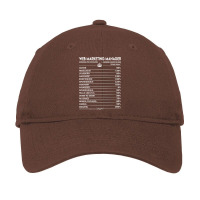 Web Marketing Manager T  Web Marketing Manager Fac Adjustable Cap | Artistshot