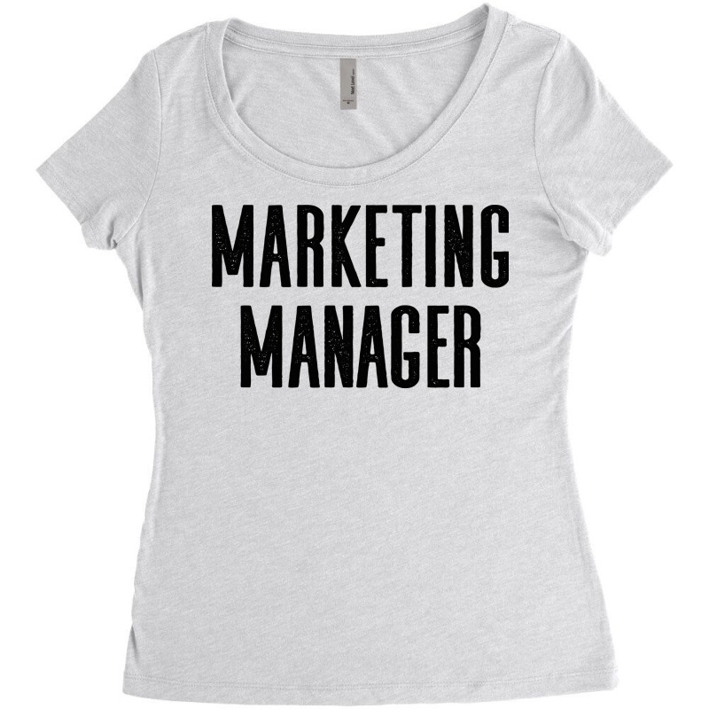 Marketing Manager Yellow Women's Triblend Scoop T-shirt by mpembadecruw | Artistshot