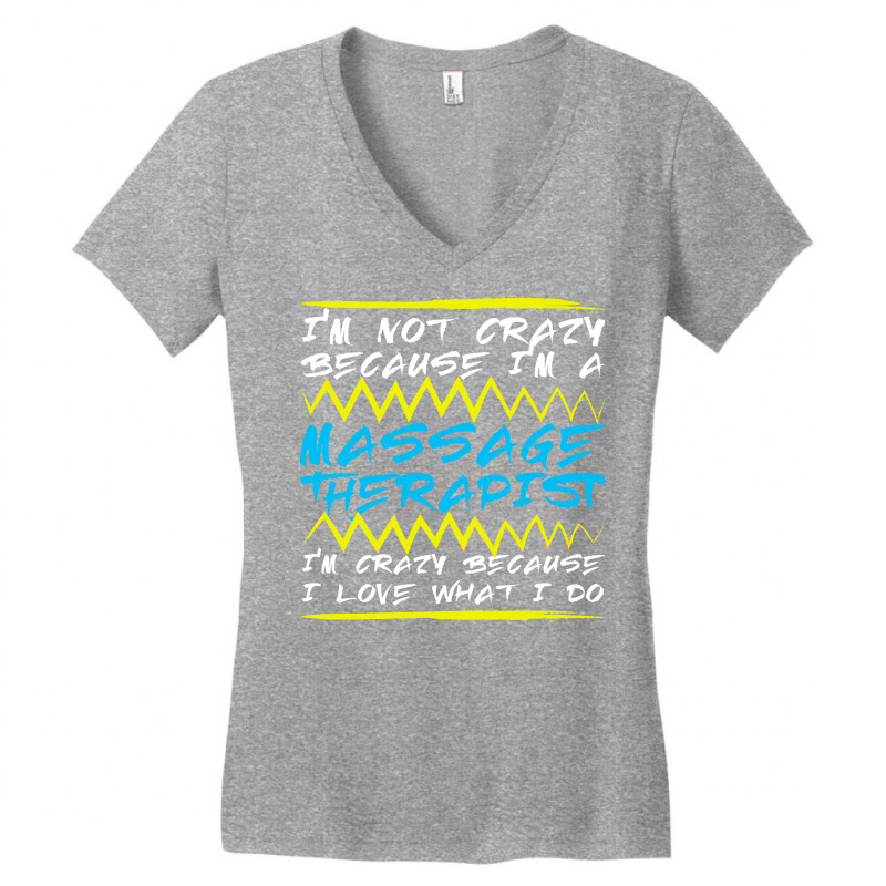 Massage Therapist Physical Therapy Funny Women's V-Neck T-Shirt by irissoyenisus | Artistshot