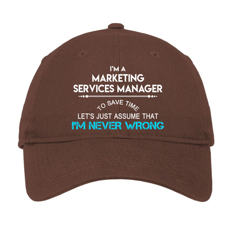 Marketing Services Manager T  Marketing Services M Adjustable Cap by mpembadecruw | Artistshot