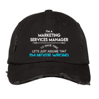 Marketing Services Manager T  Marketing Services M Vintage Cap | Artistshot