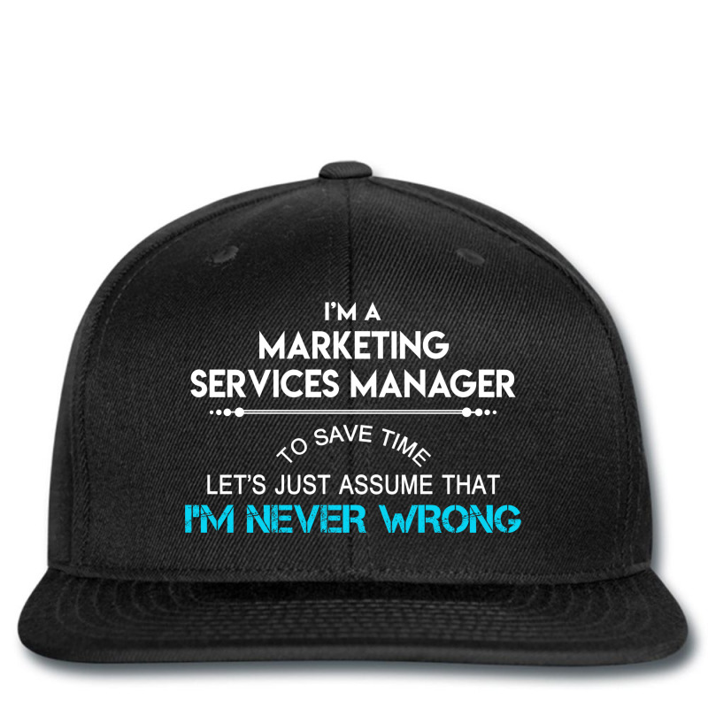 Marketing Services Manager T  Marketing Services M Printed hat by mpembadecruw | Artistshot