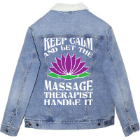 Massage Therapist Physical Therapy Hippie Nature Unisex Sherpa-lined Denim Jacket | Artistshot