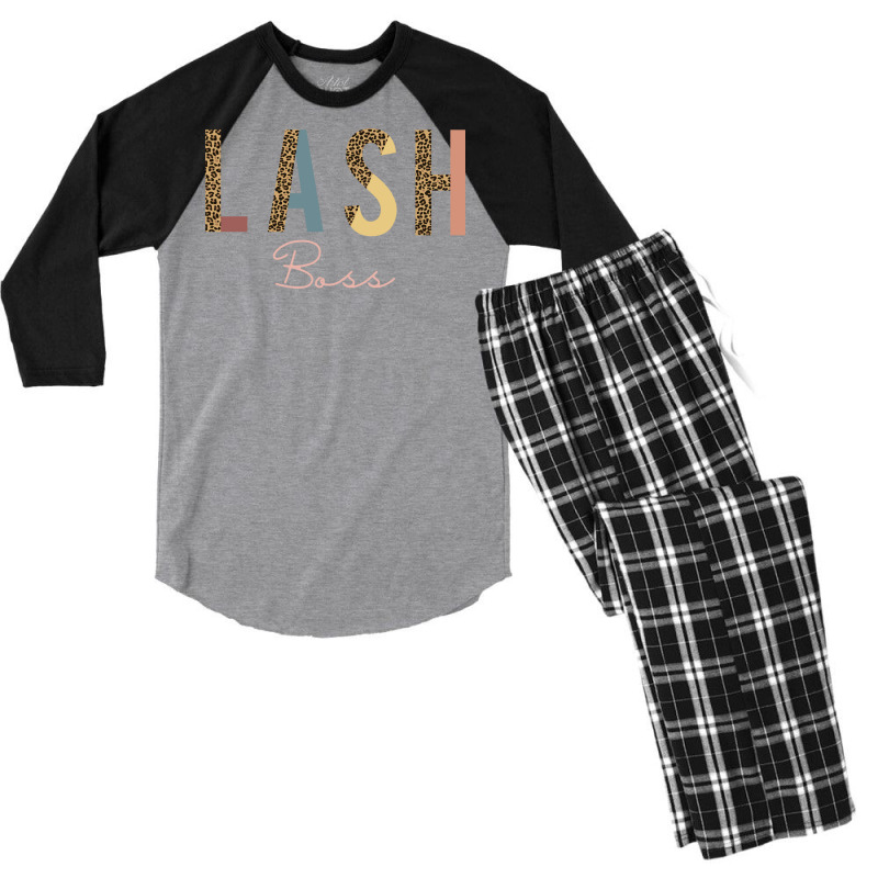 Gift Idea For Lash Artist Lash Boss Lash Tech Or L Men's 3/4 Sleeve Pajama Set | Artistshot