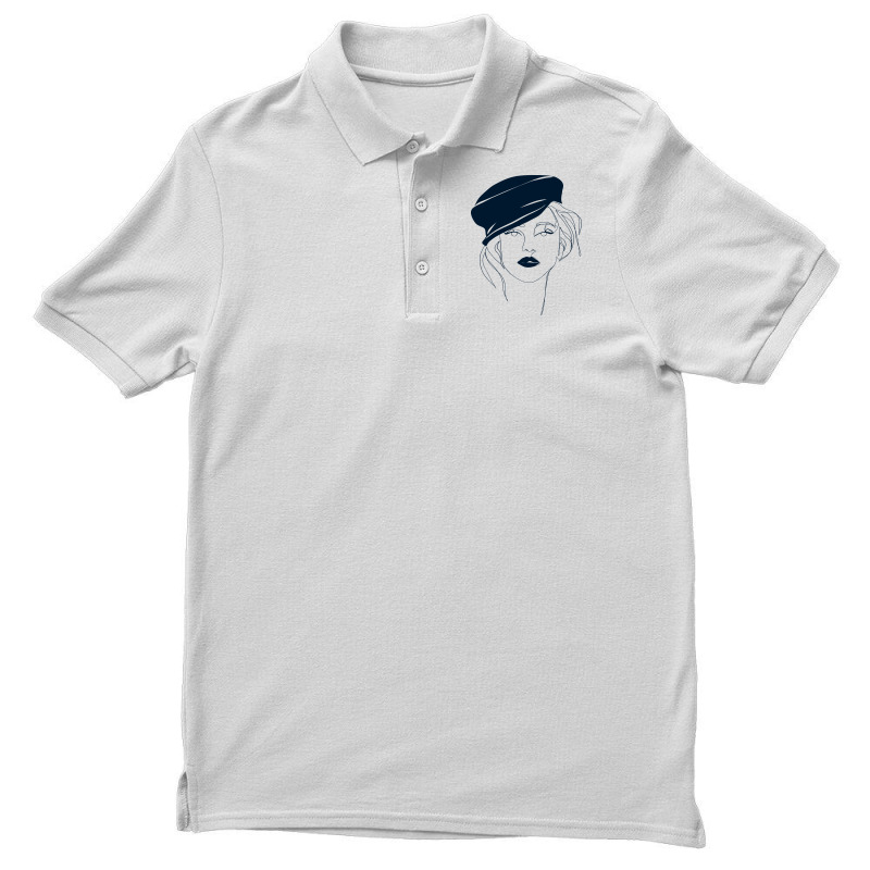 French Girl Green Men's Polo Shirt | Artistshot