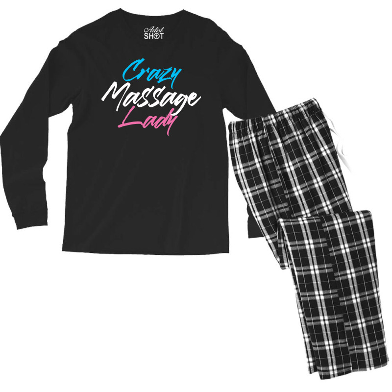 Massage Therapist Massage Therapy Nostalgia Hipste Men's Long Sleeve Pajama Set by hanesdiuza4 | Artistshot